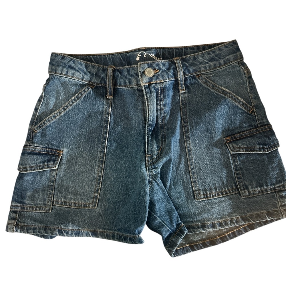 Art Class Denim‎ Blue Kids Cargo Shorts